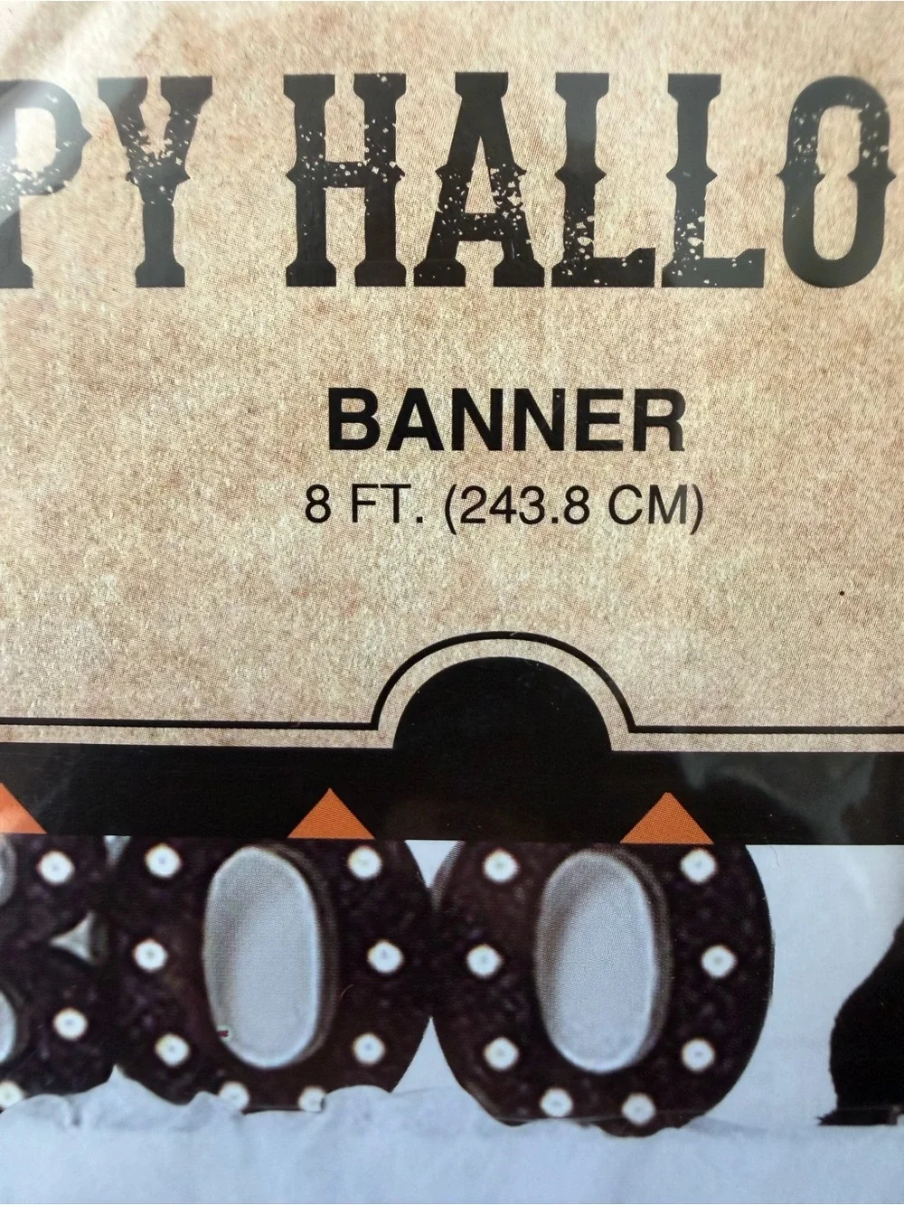Hobby Lobby Halloween 'Trick or Treat' Banner in Black and Orange